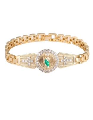 Brazalete acabado baño de oro 18 K