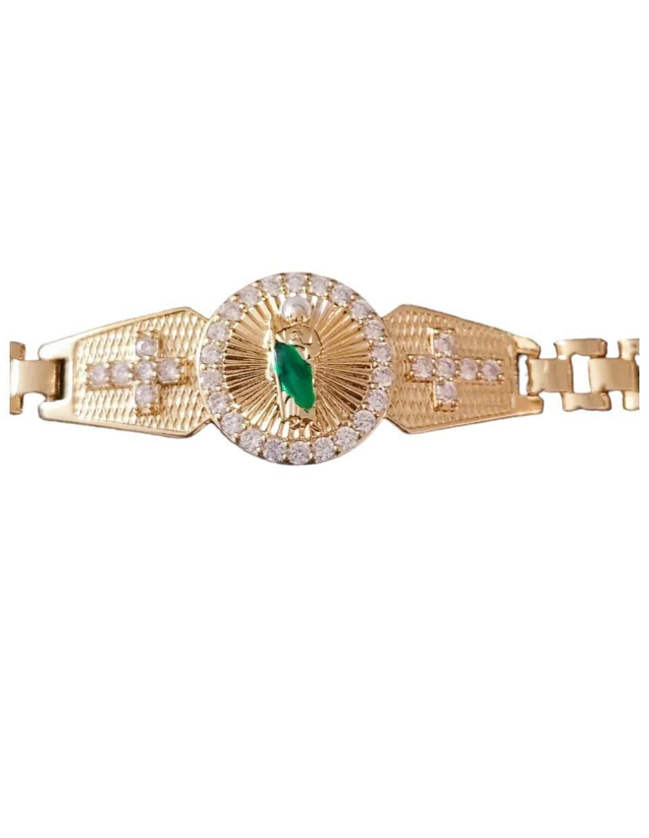 Brazalete acabado baño de oro 18 K 2