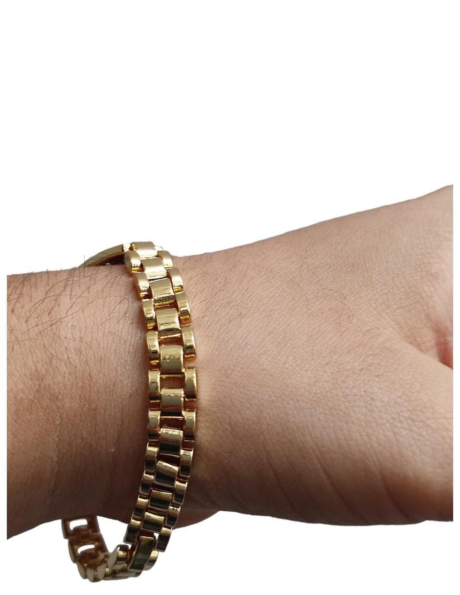 Brazalete acabado baño de oro 18 K 4