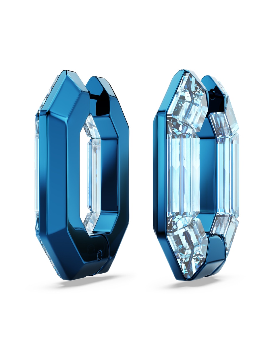 Arracadas octagonales con acabado brillante 2