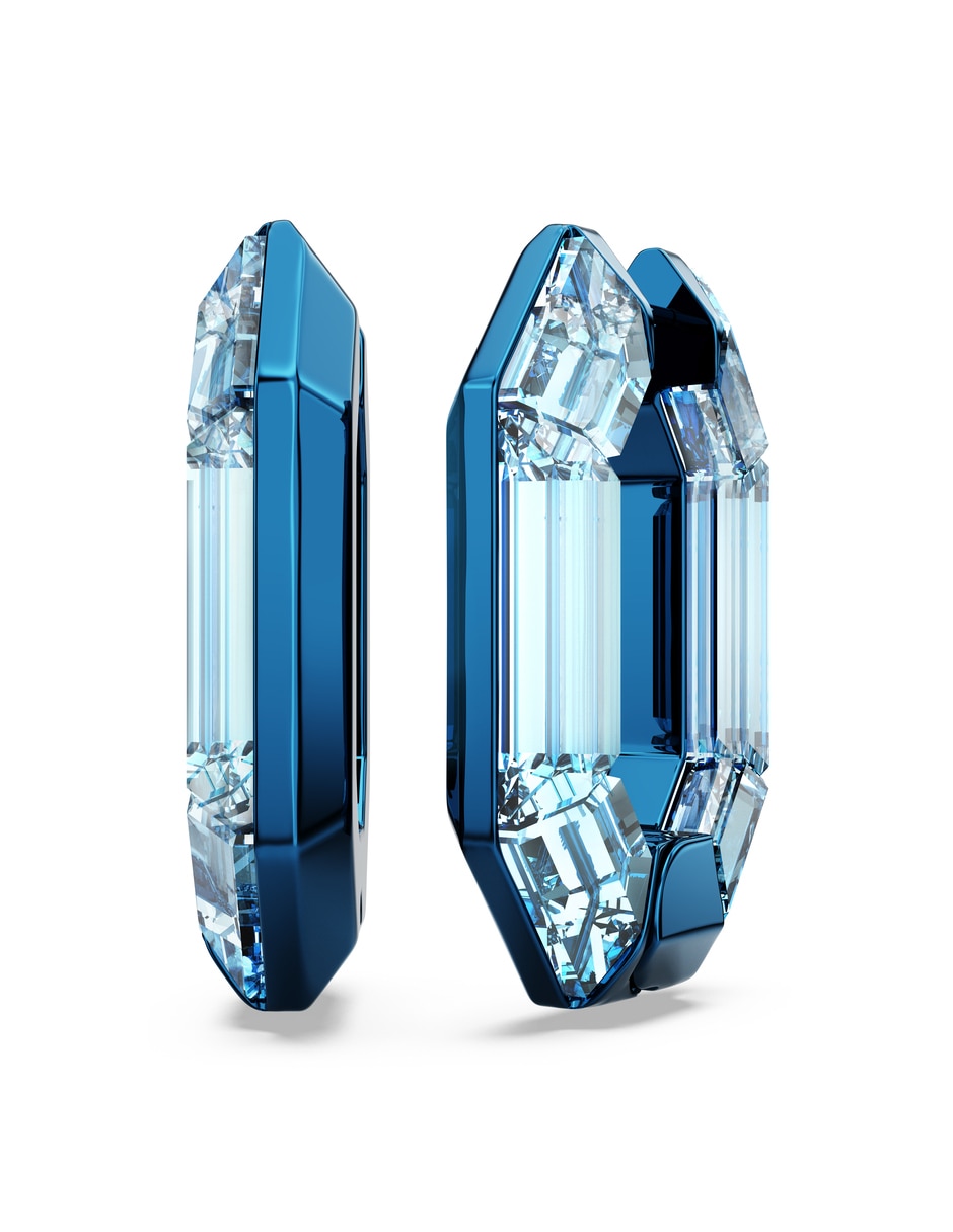 Arracadas octagonales con acabado brillante 3