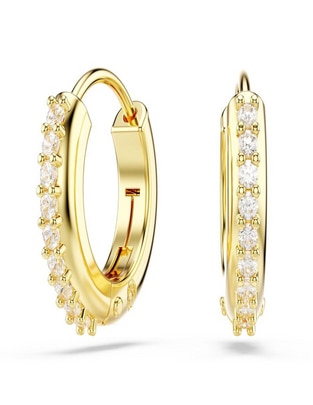 Aretes de aro con acabado pavé Aretes de aro con acabado pavé