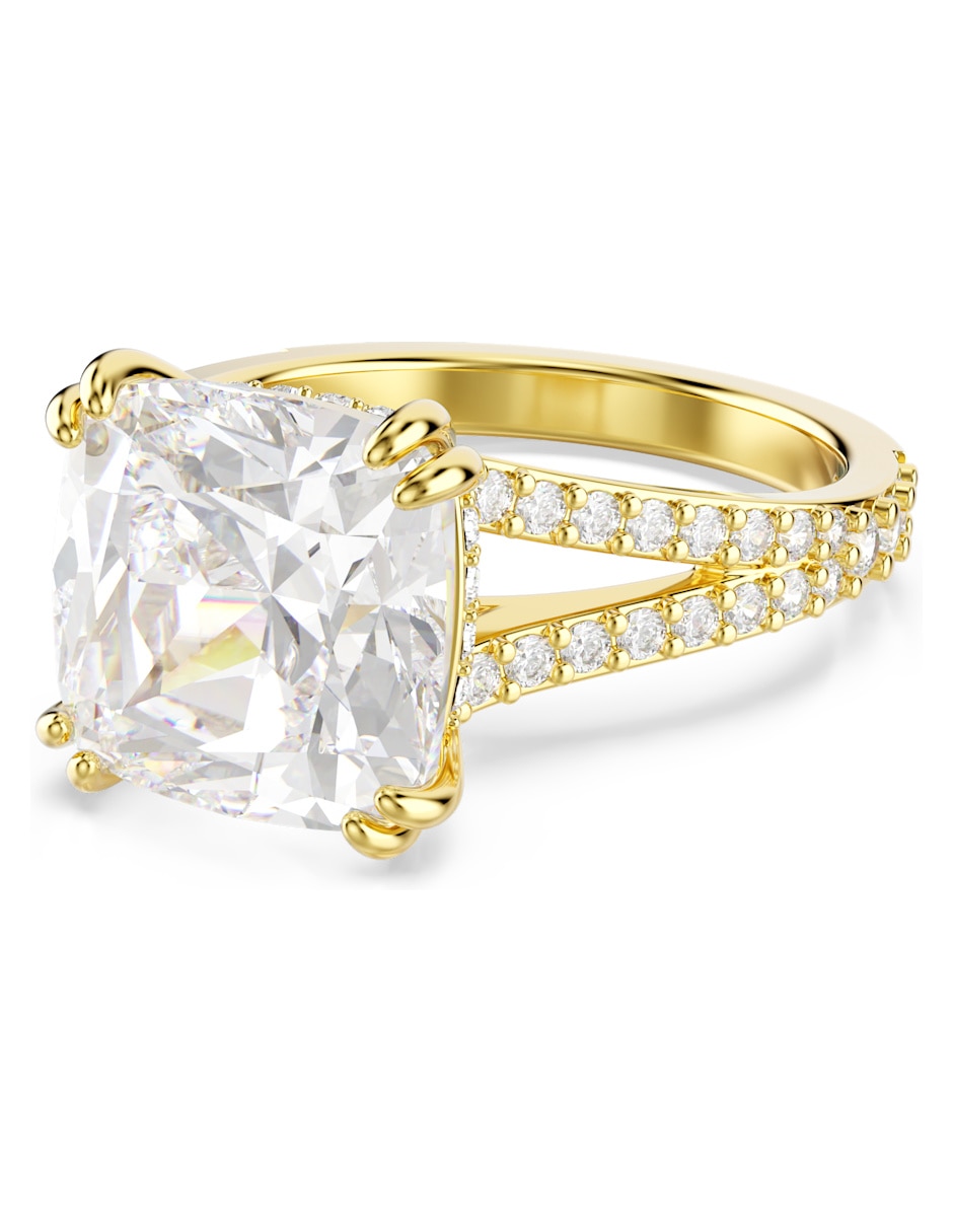 Anillo cuadrado acabado brillante