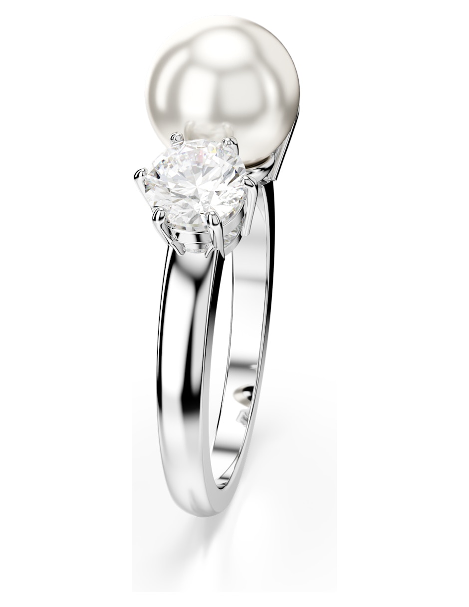 Anillo de (si aplica) Irregular Matrix No aplica Sin kilataje de Rodio Swarovski Brillante 5
