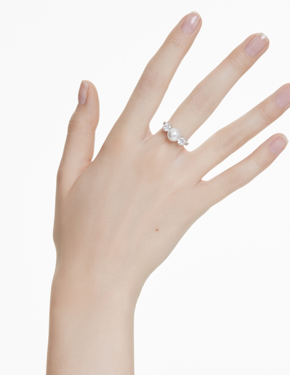 Anillo de (si aplica) Irregular Matrix No aplica Sin kilataje de Rodio Swarovski Brillante 2
