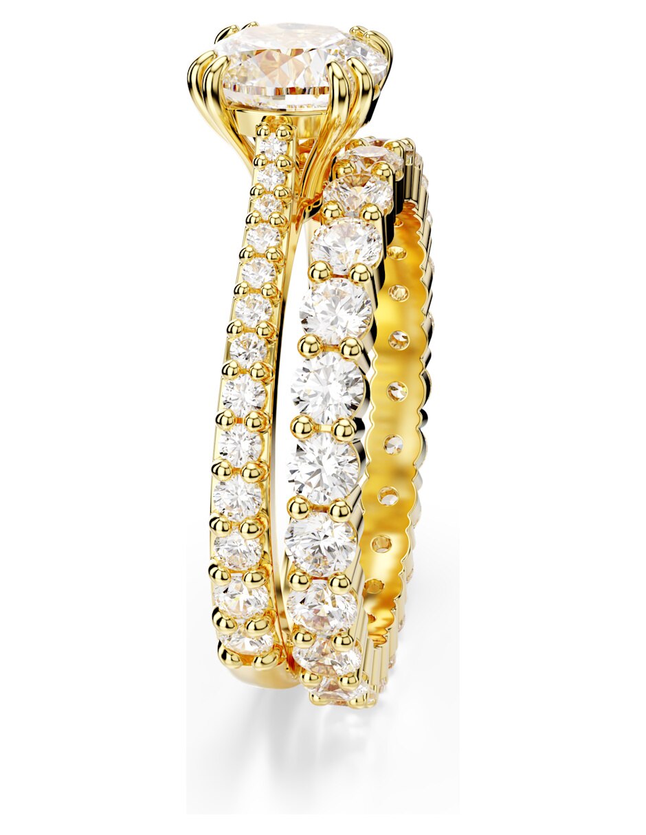 Anillo de (si aplica) Irregular Stilla No aplica Sin kilataje de Metal Swarovski Brillante 4