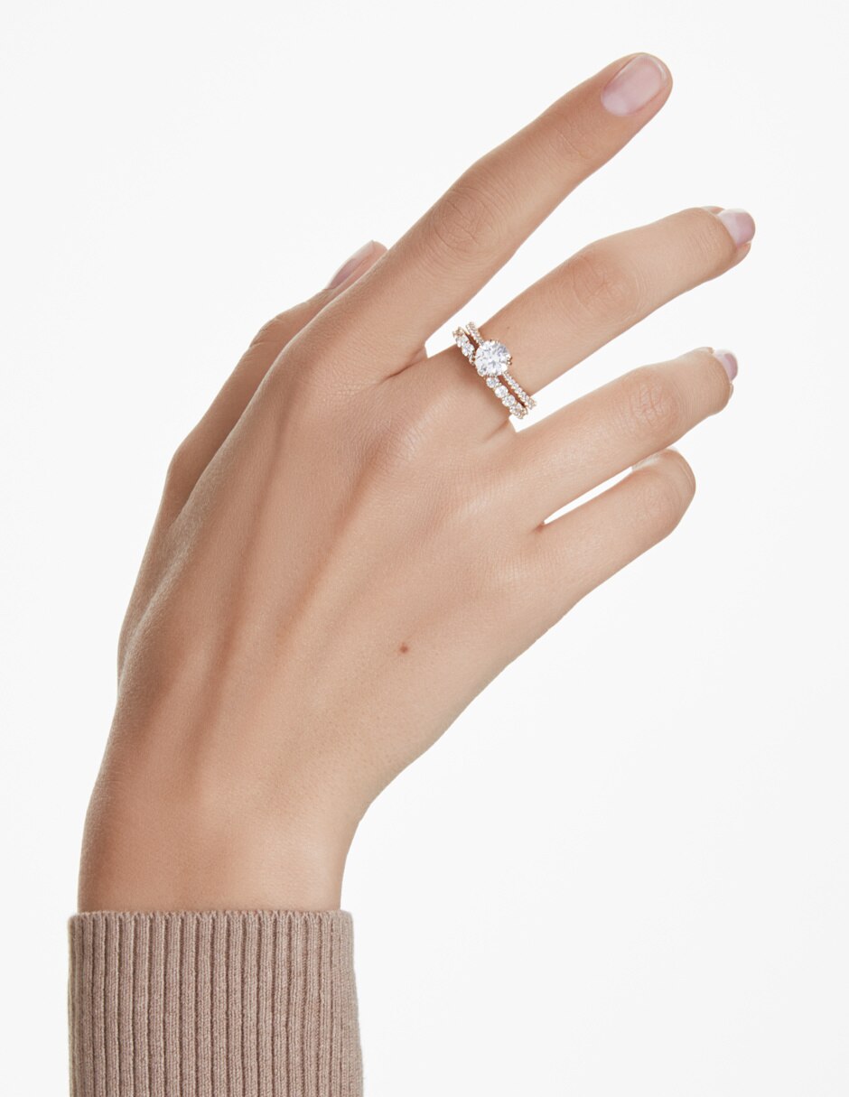 Anillo de (si aplica) Irregular Stilla No aplica Sin kilataje de Metal Swarovski Brillante 3