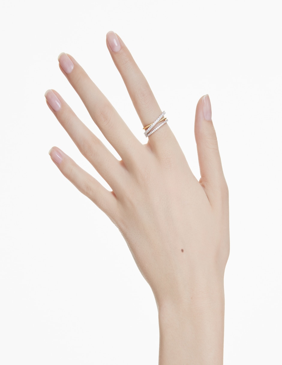 Anillo multi gemas Hyperbola pavé