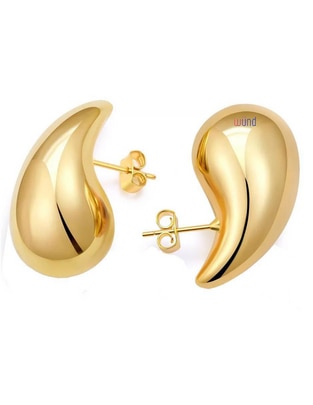 Aretes de gota Wünd con acabado espejo