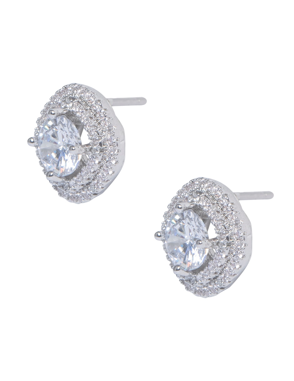 Aretes circulares con acabado brillante 2