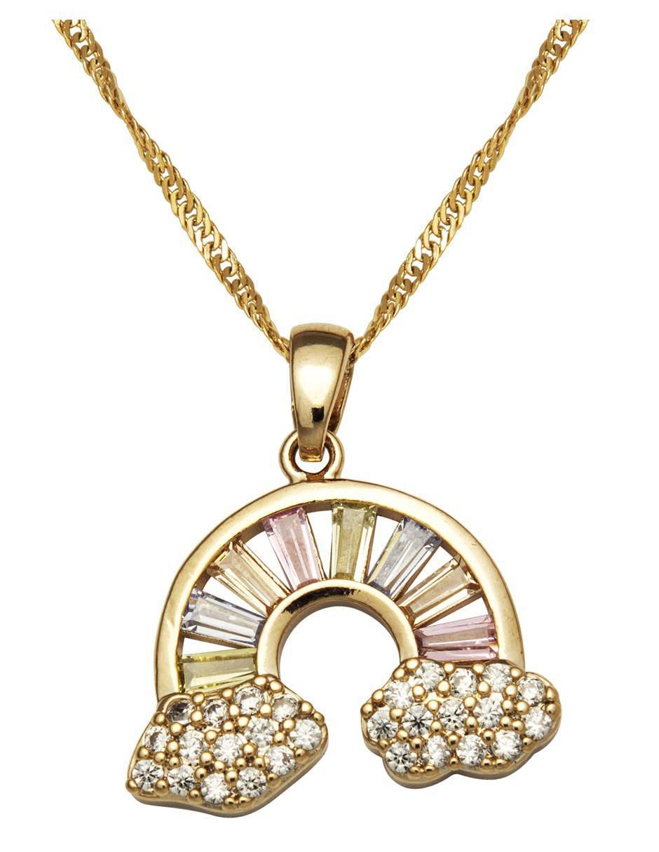 Aretes y collar de arcoíris 5