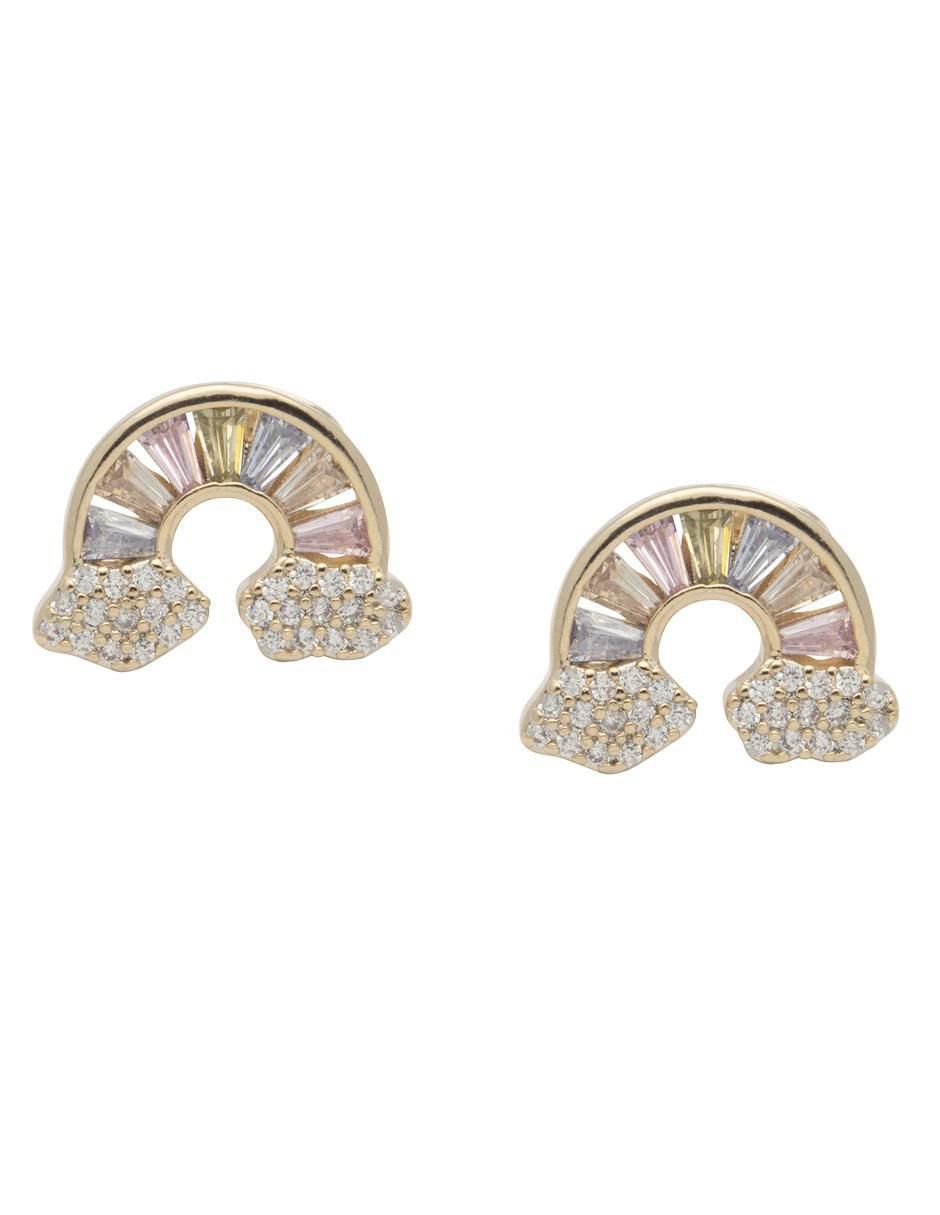Aretes y collar de arcoíris