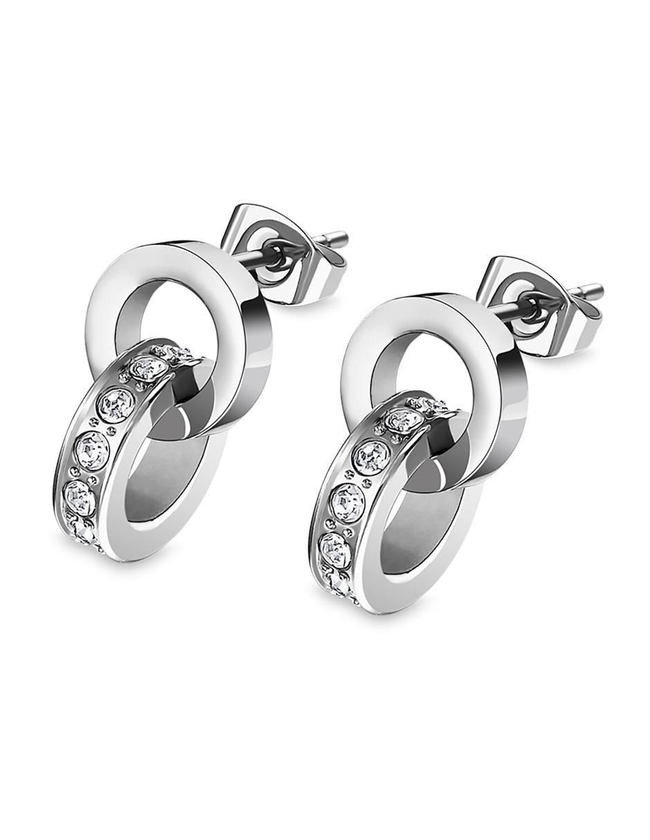 Aretes Bliss Style con acabado brillante
