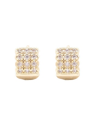 Aretes circulares con acabado brillante