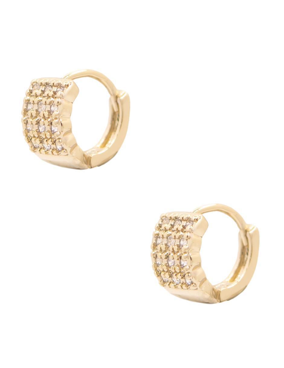 Aretes circulares con acabado brillante 2