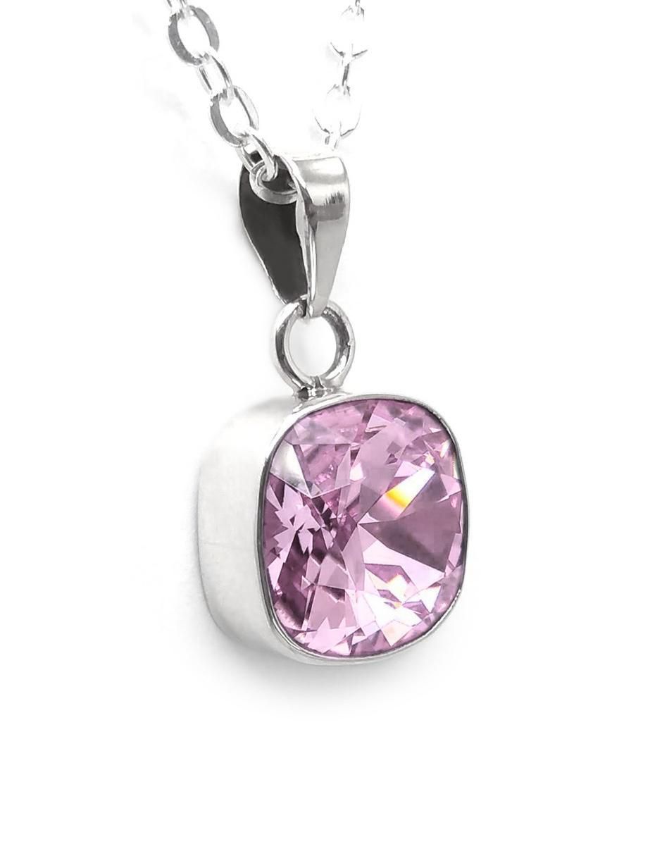 Collar cuadrado Cushion de plata P 925 Collar cuadrado Cushion de plata P 925