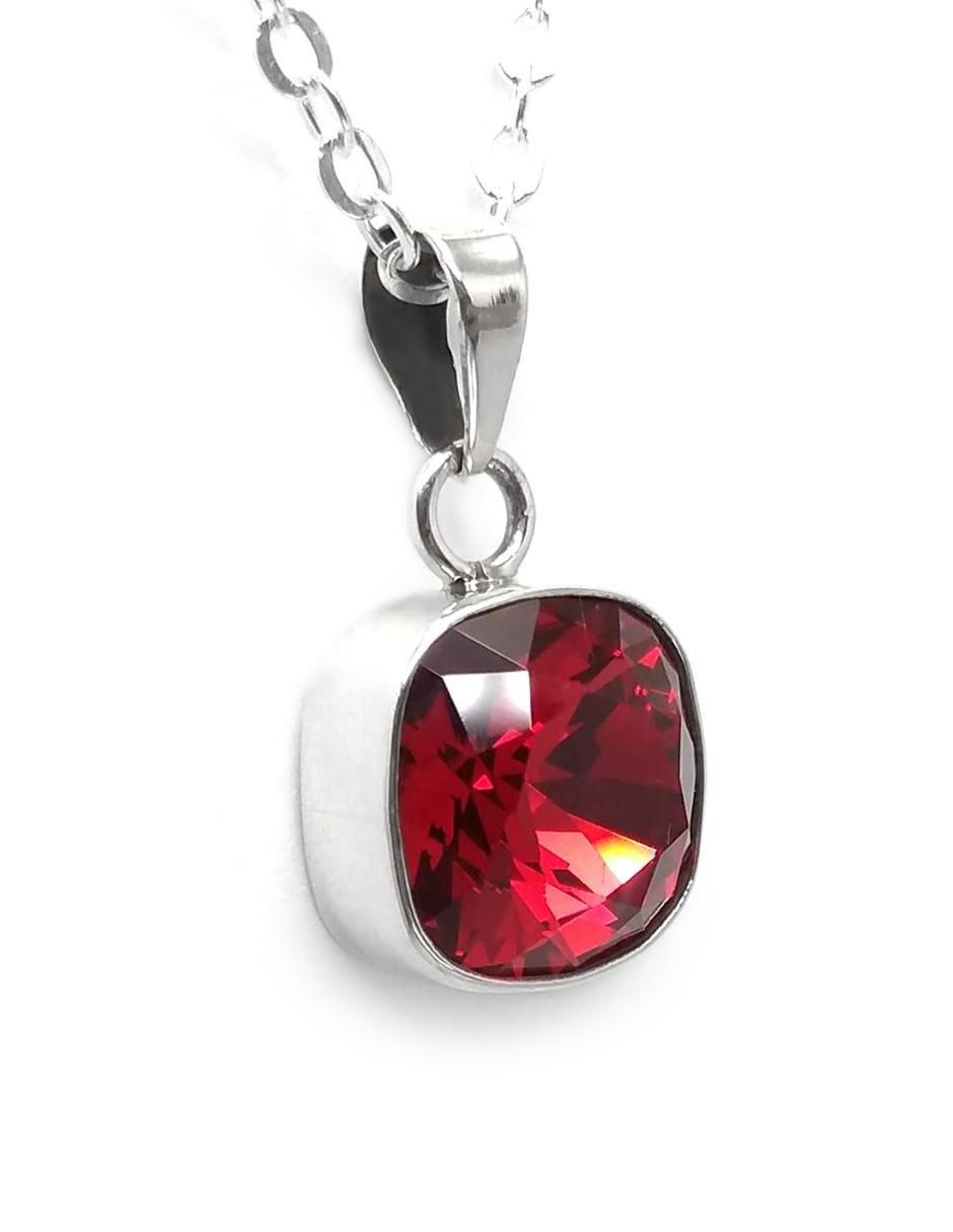 Collar cuadrada Cushion de plata P 925 1