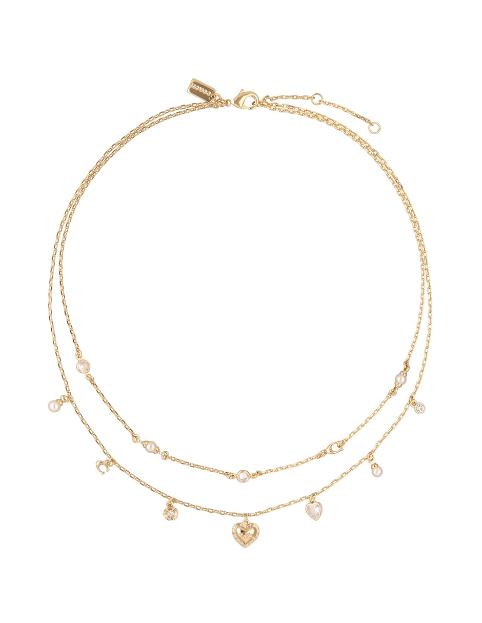 Collar de corazón Horse & Carriage With Pearls 2