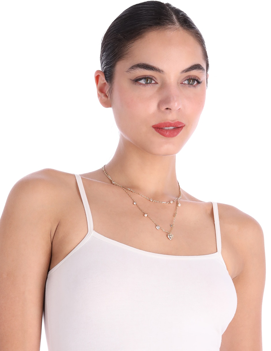 Collar de corazón Horse & Carriage With Pearls 3