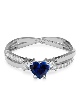 Anillo de corazón 14 k de oro zirconia brillante Anillo de corazón 14 k de oro zirconia brillante
