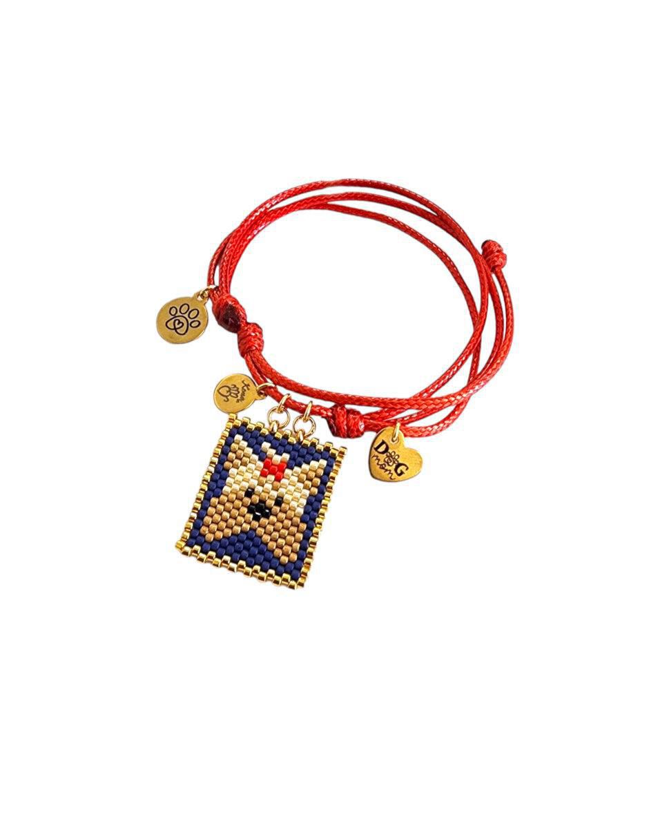 Pulsera con cristal 24 K acabado chapa de oro 3