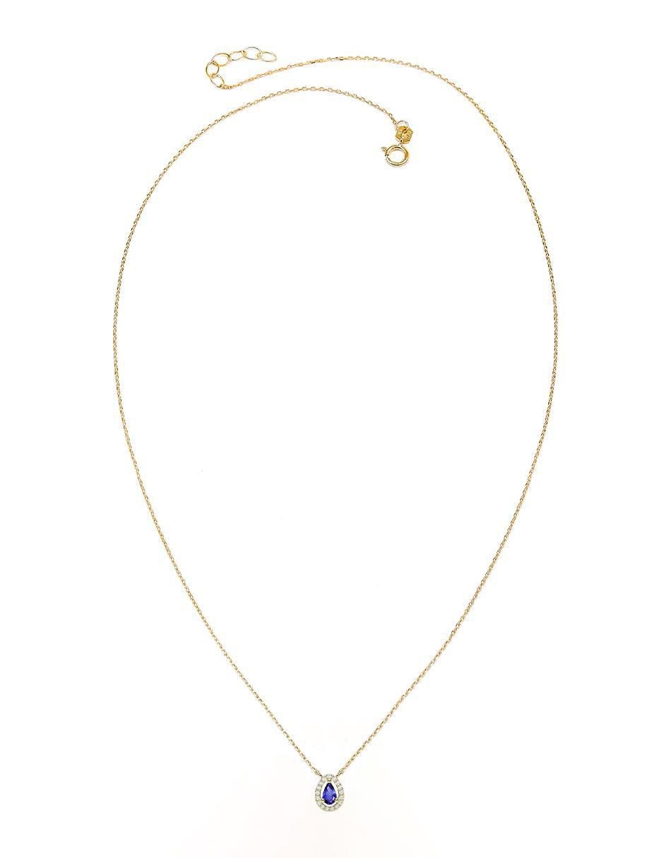 Collar con dije gota de oro 14 K 2
