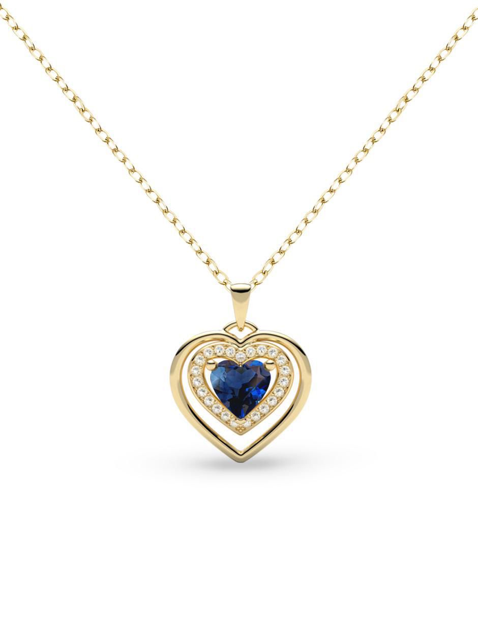Collar con dije de corazón de oro 14 K Collar con dije de corazón de oro 14 K