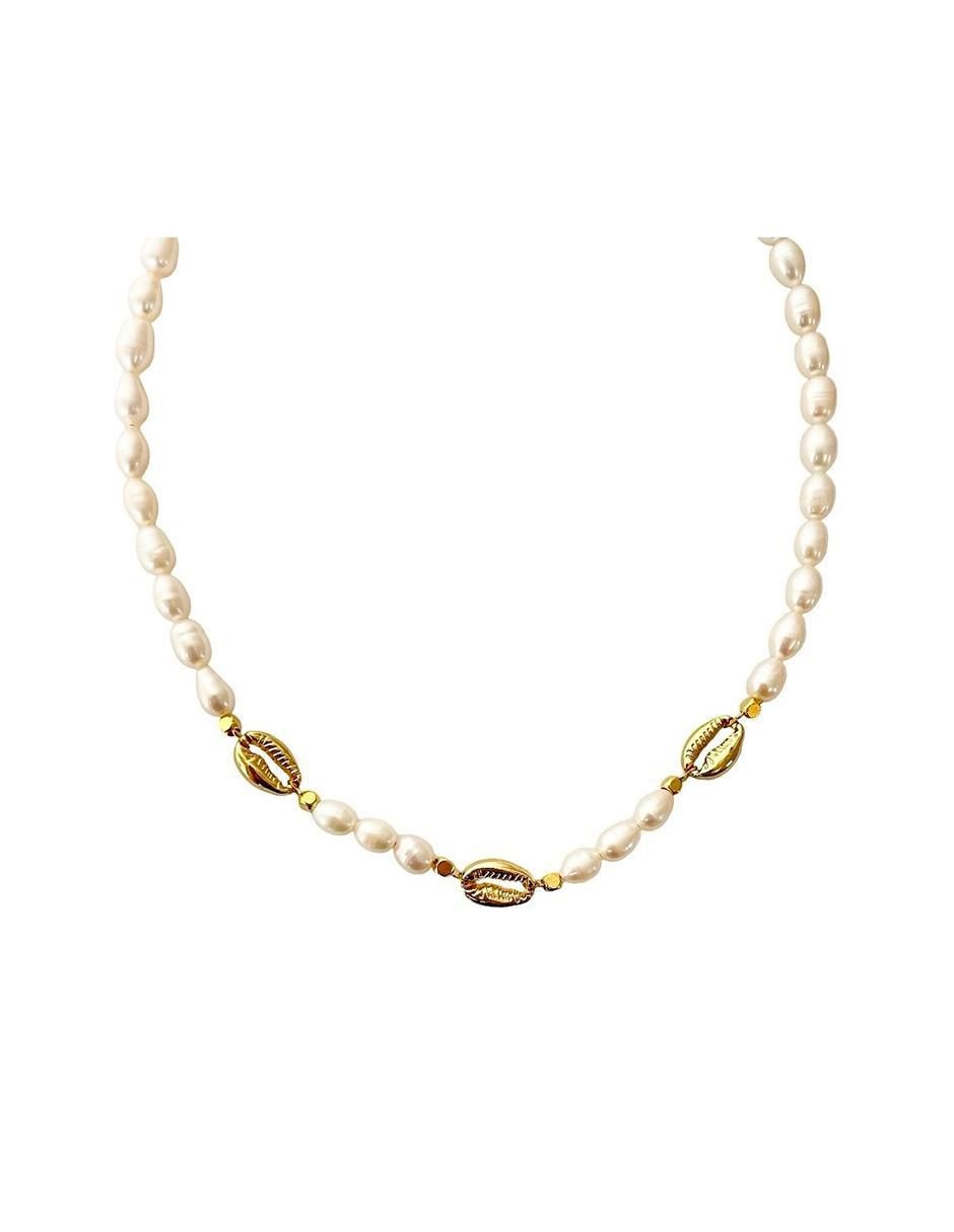 Collar circular con acabado baño de oro 1