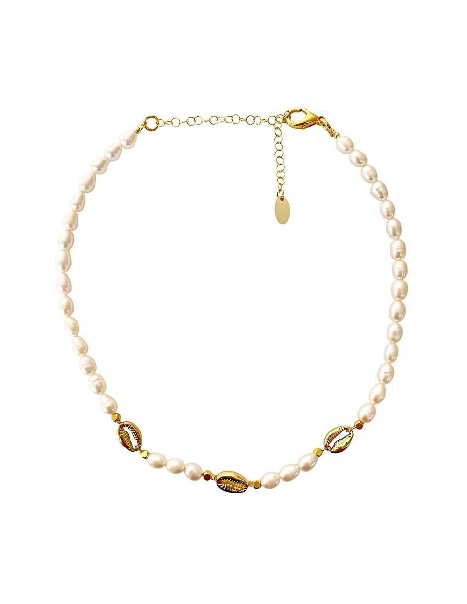 Collar circular con acabado baño de oro 2