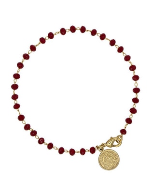Pulsera con cristal acabado brillante