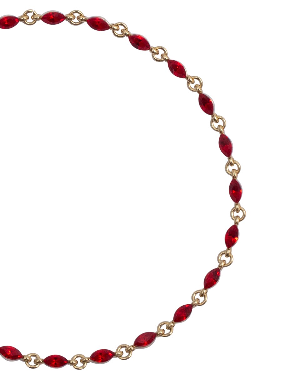 Pulsera con cristal acabado brillante 2