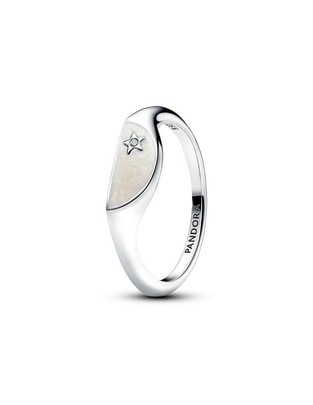 Anillo redondo Me P 925 de plata zirconia cúbica pulido Anillo redondo Me P 925 de plata zirconia cúbica pulido