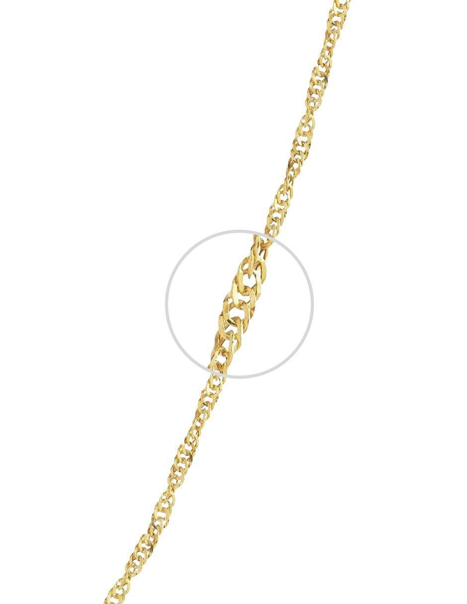 Collar con dije de corazón de oro 10 K 5