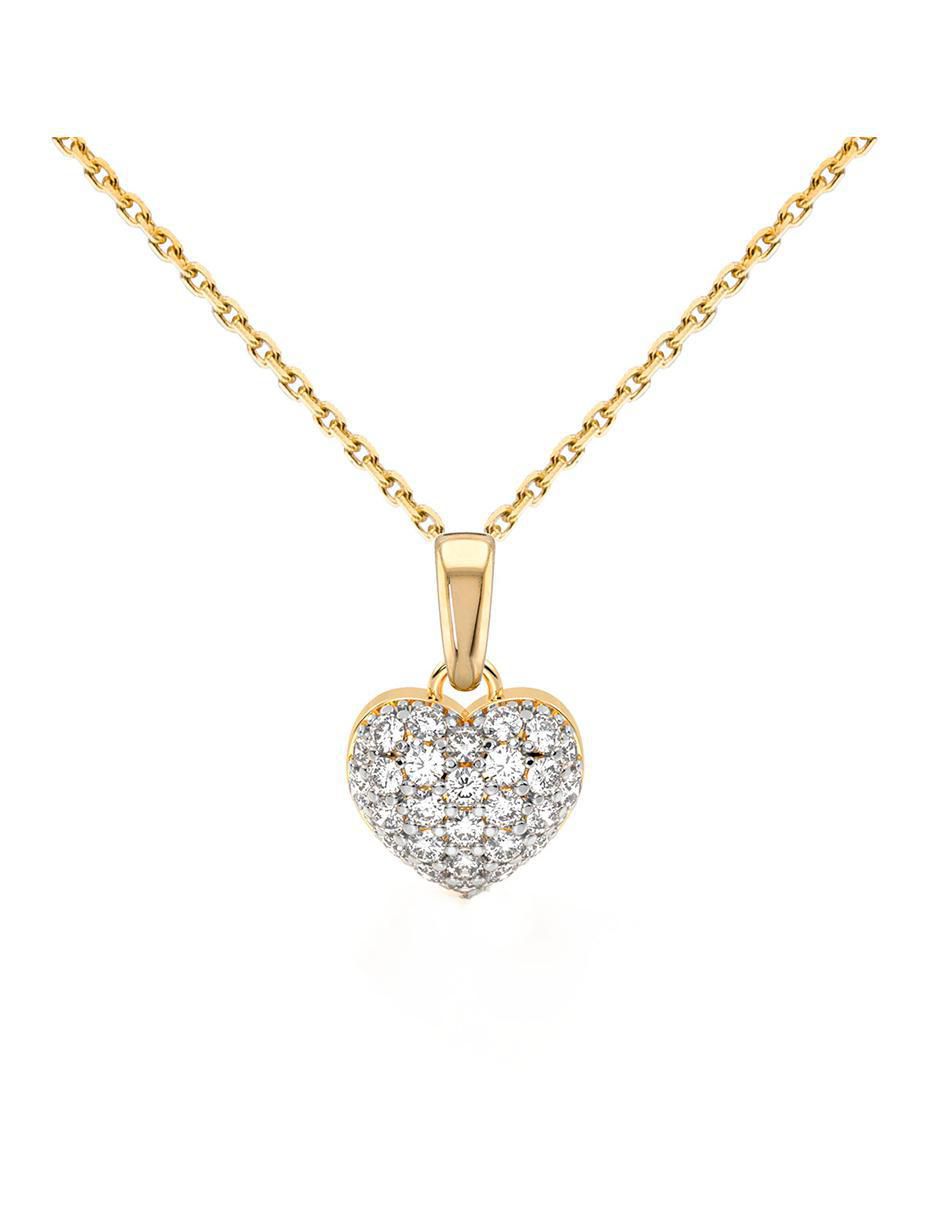 Collar con dije de corazón de oro 10 K Collar con dije de corazón de oro 10 K