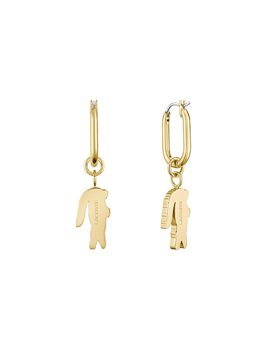 Aretes de aro con acabado brillante 2