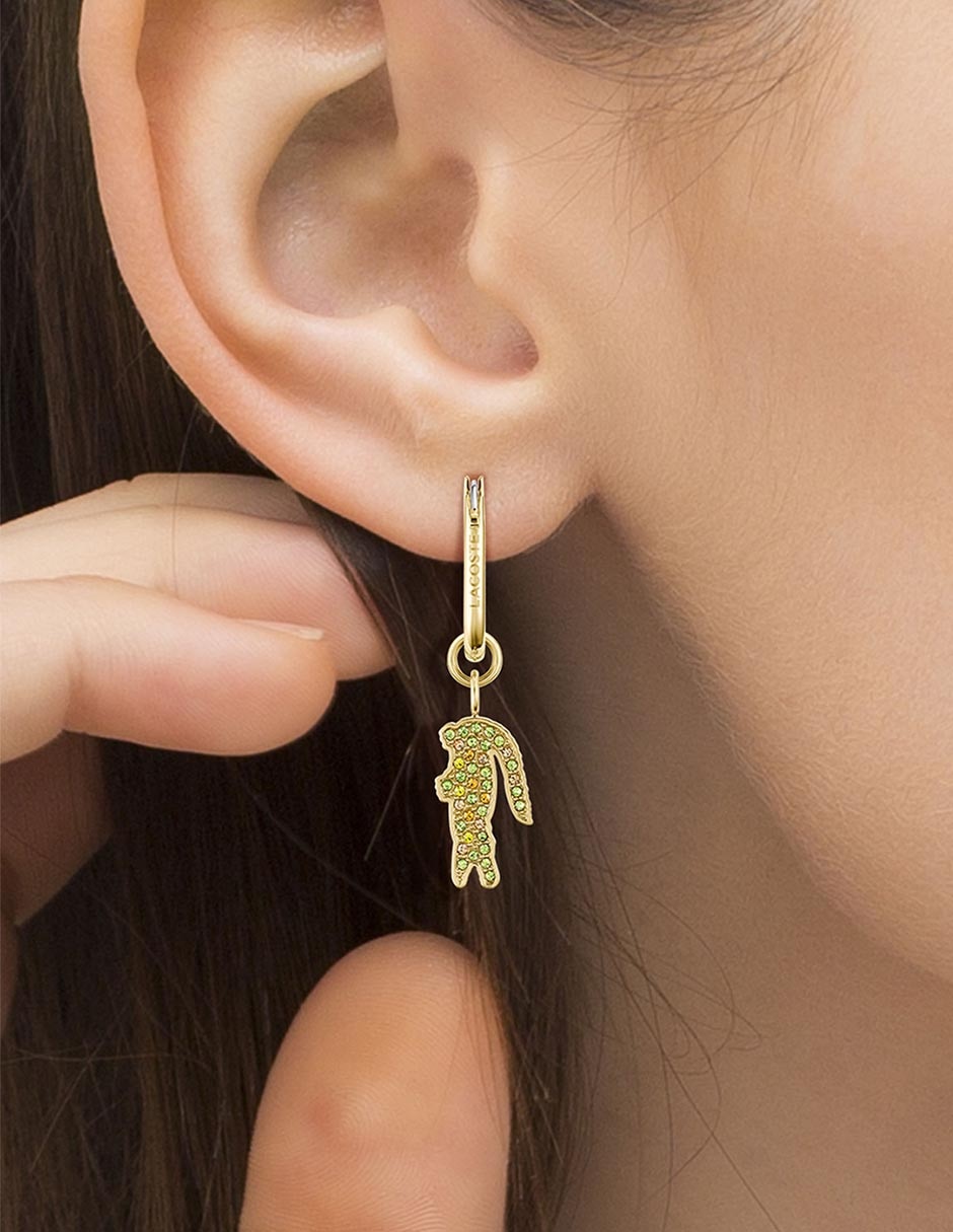 Aretes de aro con acabado brillante 4