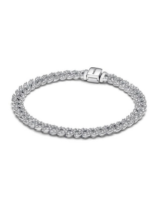 Brazalete de plata con circonita P 925 acabado brillante Brazalete de plata con circonita P 925 acabado brillante