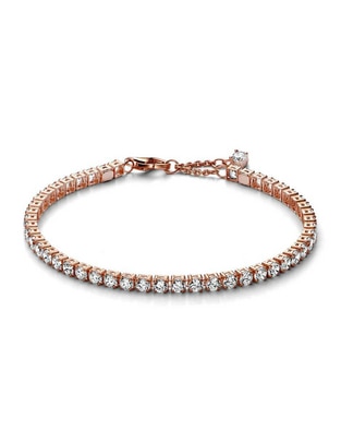 Brazalete de plata con circonita P 925 acabado brillante Brazalete de plata con circonita P 925 acabado brillante