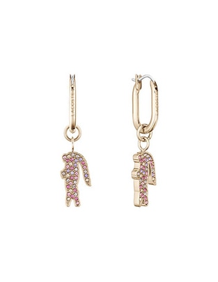 Aretes de aro con acabado brillante 1