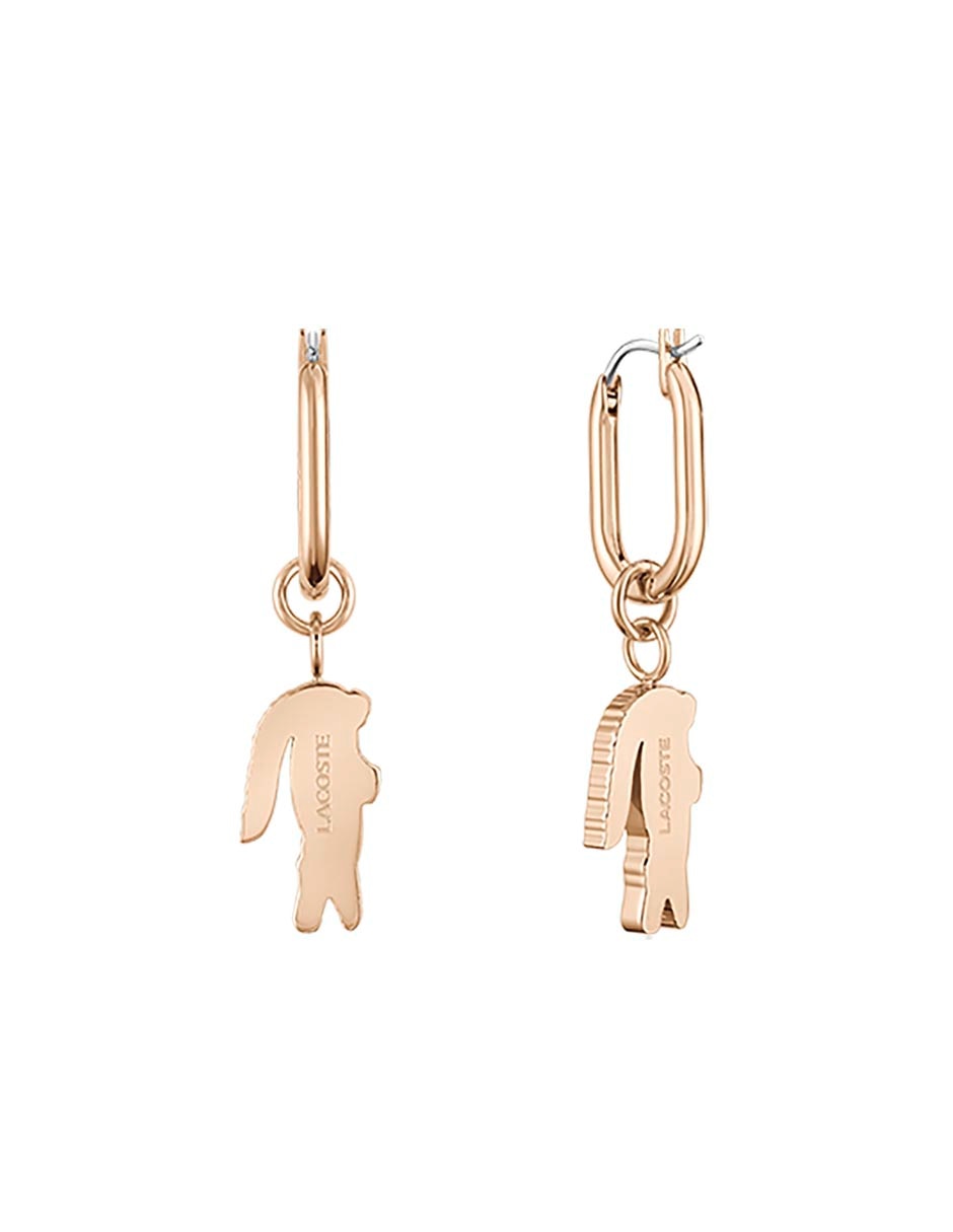 Aretes de aro con acabado brillante 2