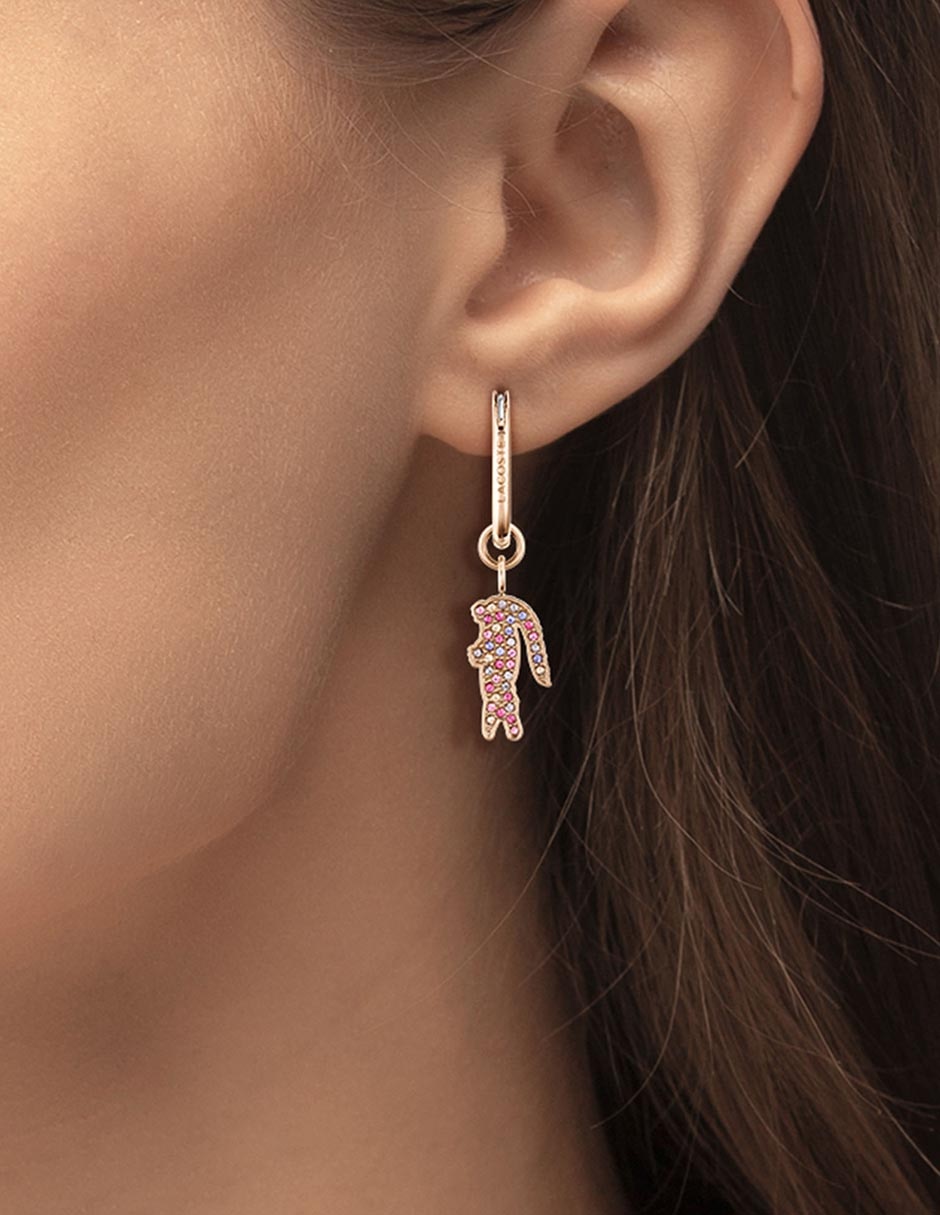 Aretes de aro con acabado brillante 4