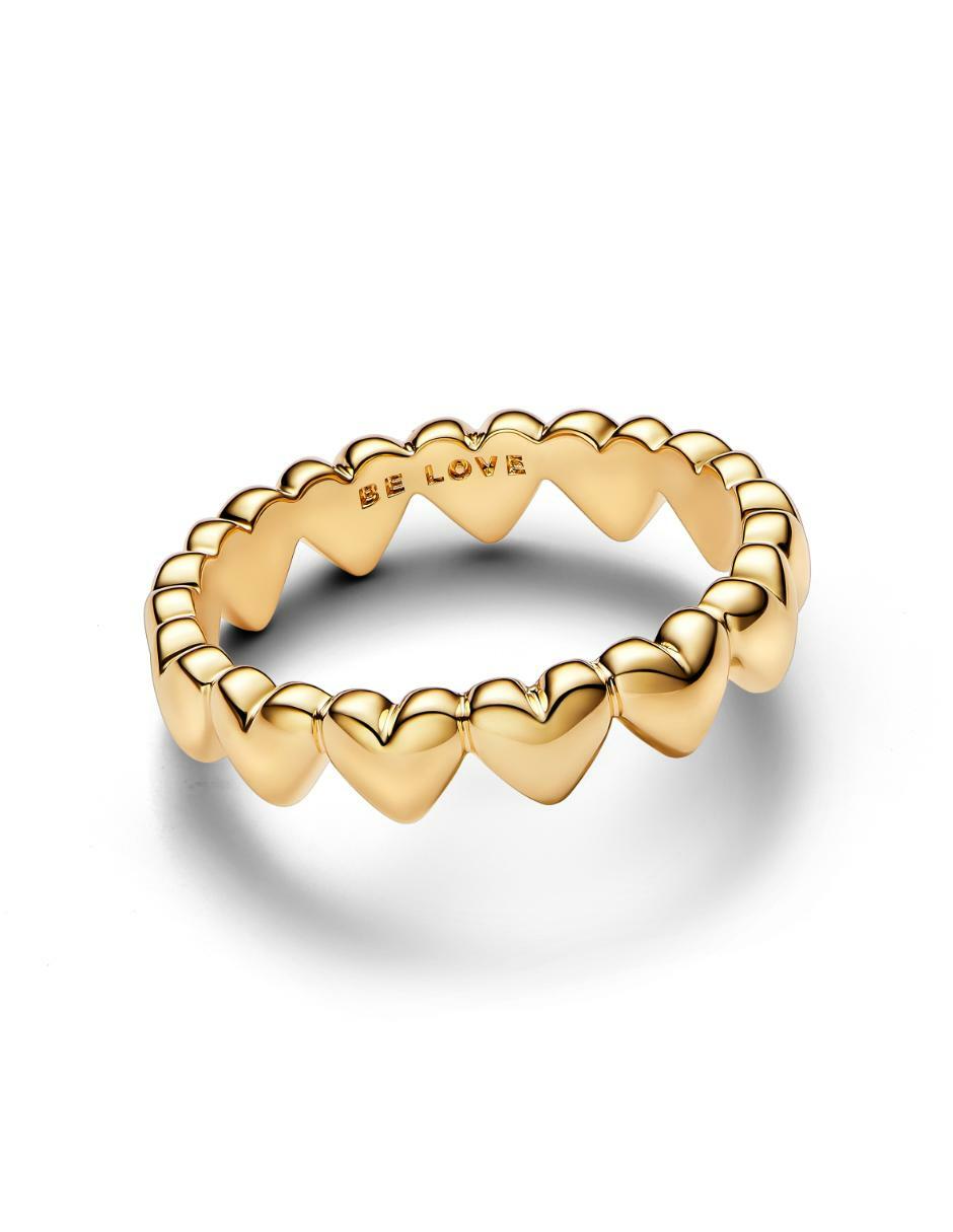 Anillo Moments de plata P 925 con acabado baño de oro
