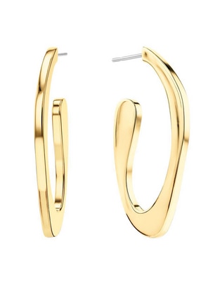 Aretes de aro con acabado brillante Aretes de aro con acabado brillante