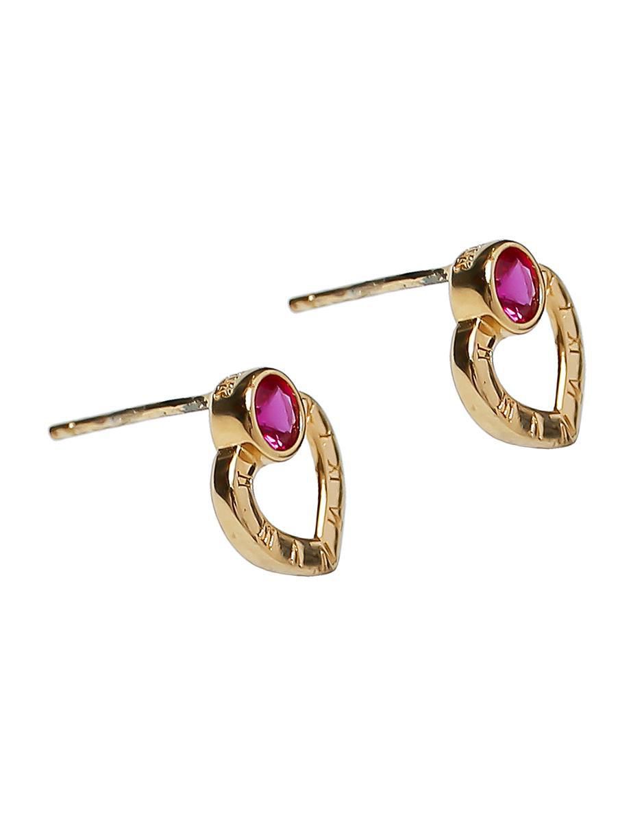 Aretes de corazón de plata 2