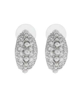 Arracadas con acabado pavé cristal