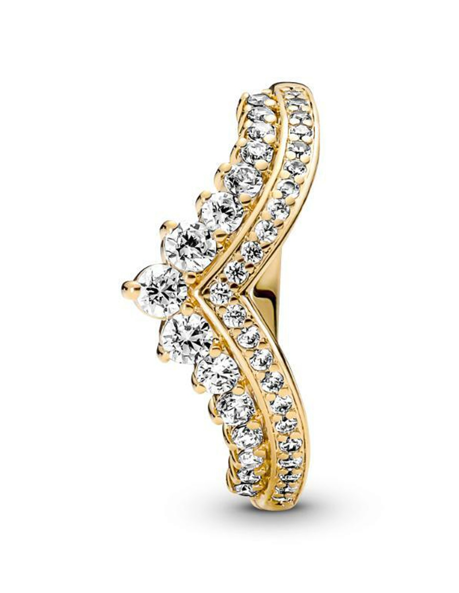 Anillo Timeless de plata P 925 zirconia cúbica baño de oro 3
