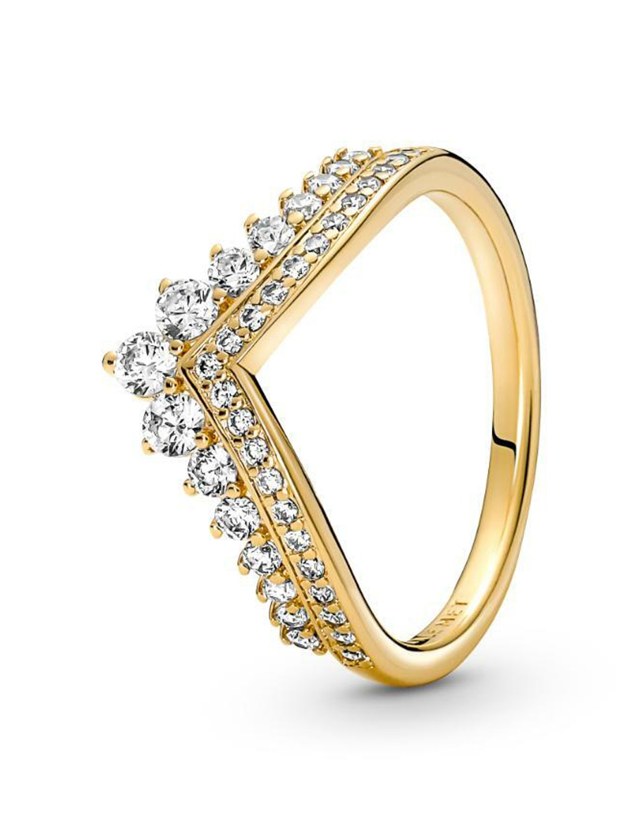 Anillo Timeless de plata P 925 zirconia cúbica baño de oro 4