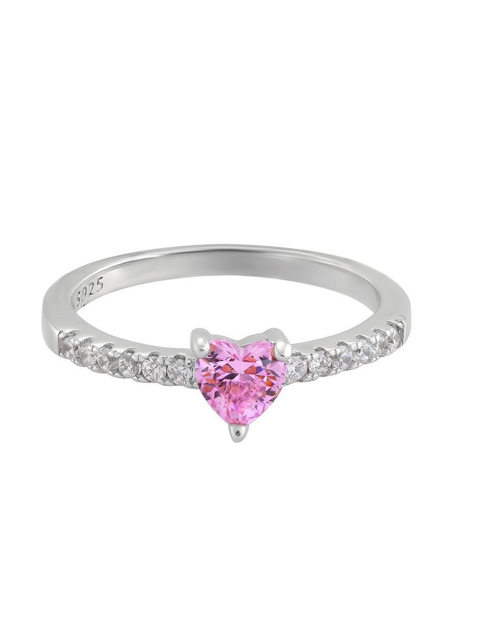 Anillo P 925 de plata zirconia brillante Anillo P 925 de plata zirconia brillante