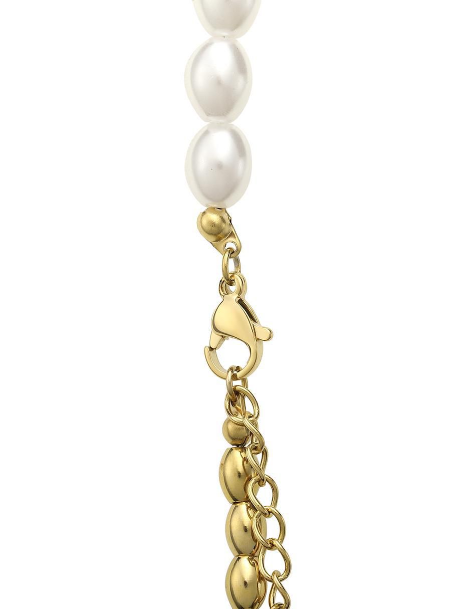 Pulsera con perla acabado liso 3