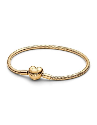 Brazalete de plata P 925 Moments acabado baño de oro Brazalete de plata P 925 Moments acabado baño de oro